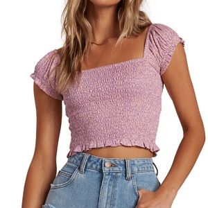 Billabong Always Sweet Animal Print Crop Top